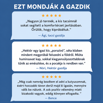 Gazdi vélemények a BellyBark hidrolizált huminsavról kutyáknak