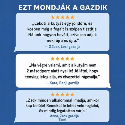 Gazdi vélemények a BellyBark kacsanyak természetes jutalomfalatról