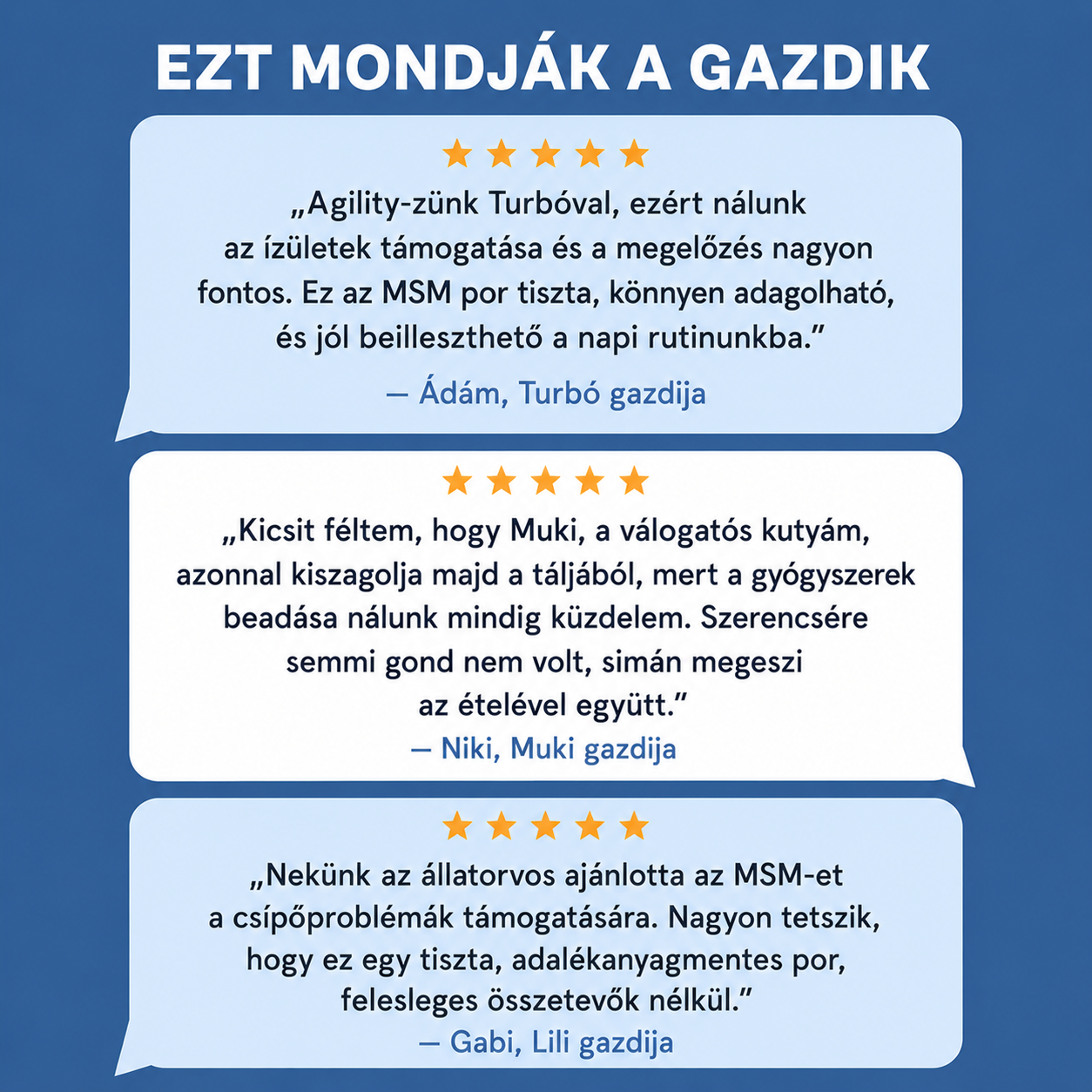 BellyBark MSM por kutyáknak eledelhez keverve vélemények