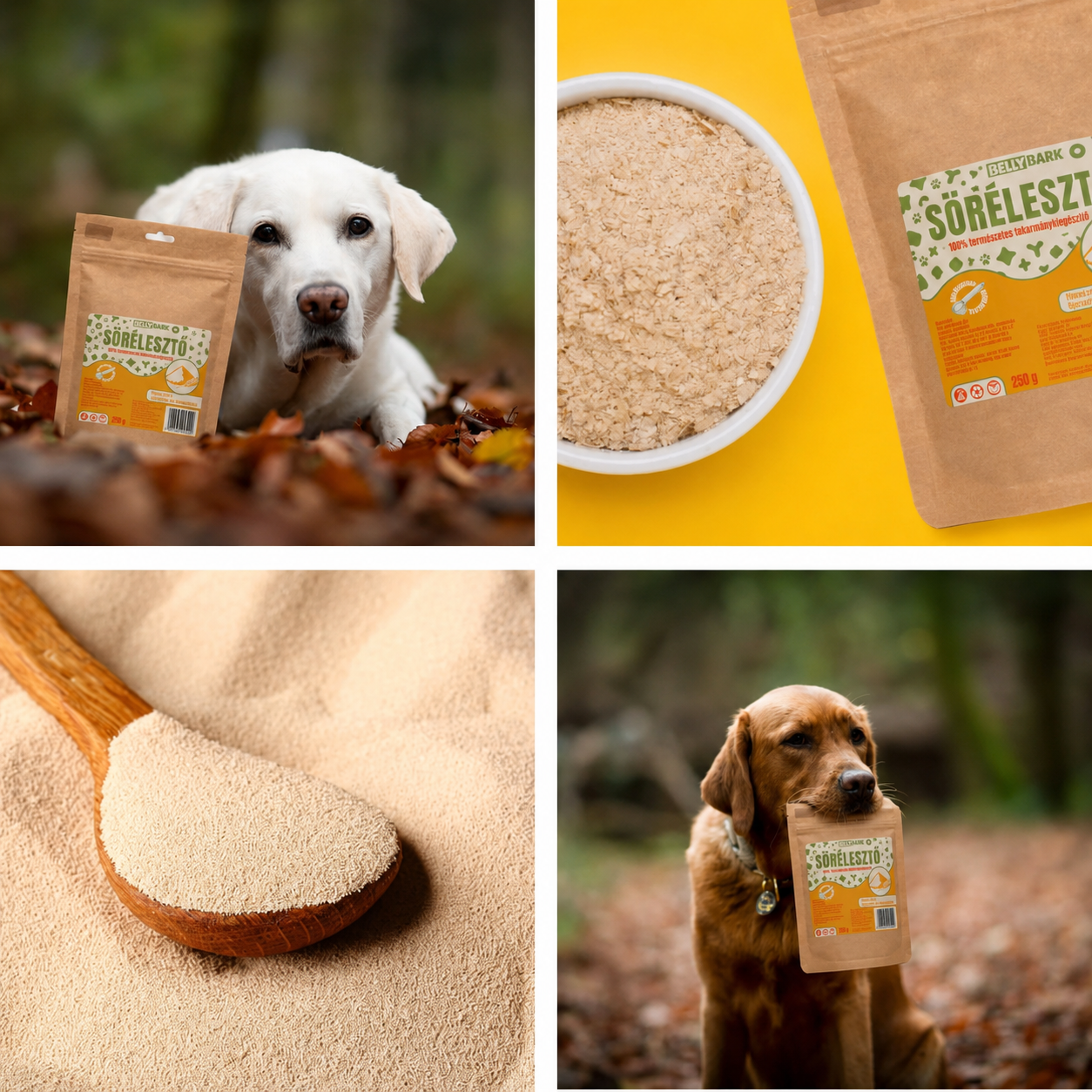 BellyBark sörélesztő por kutyáknak eledelhez keverve