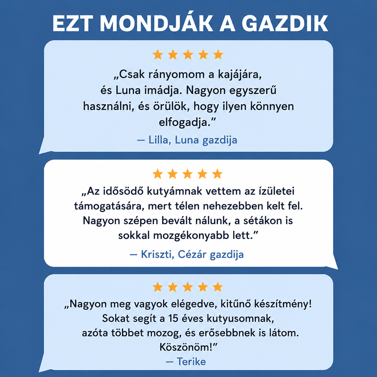 Gazdi vélemények a BellyBark vadlazacolajról kutyáknak