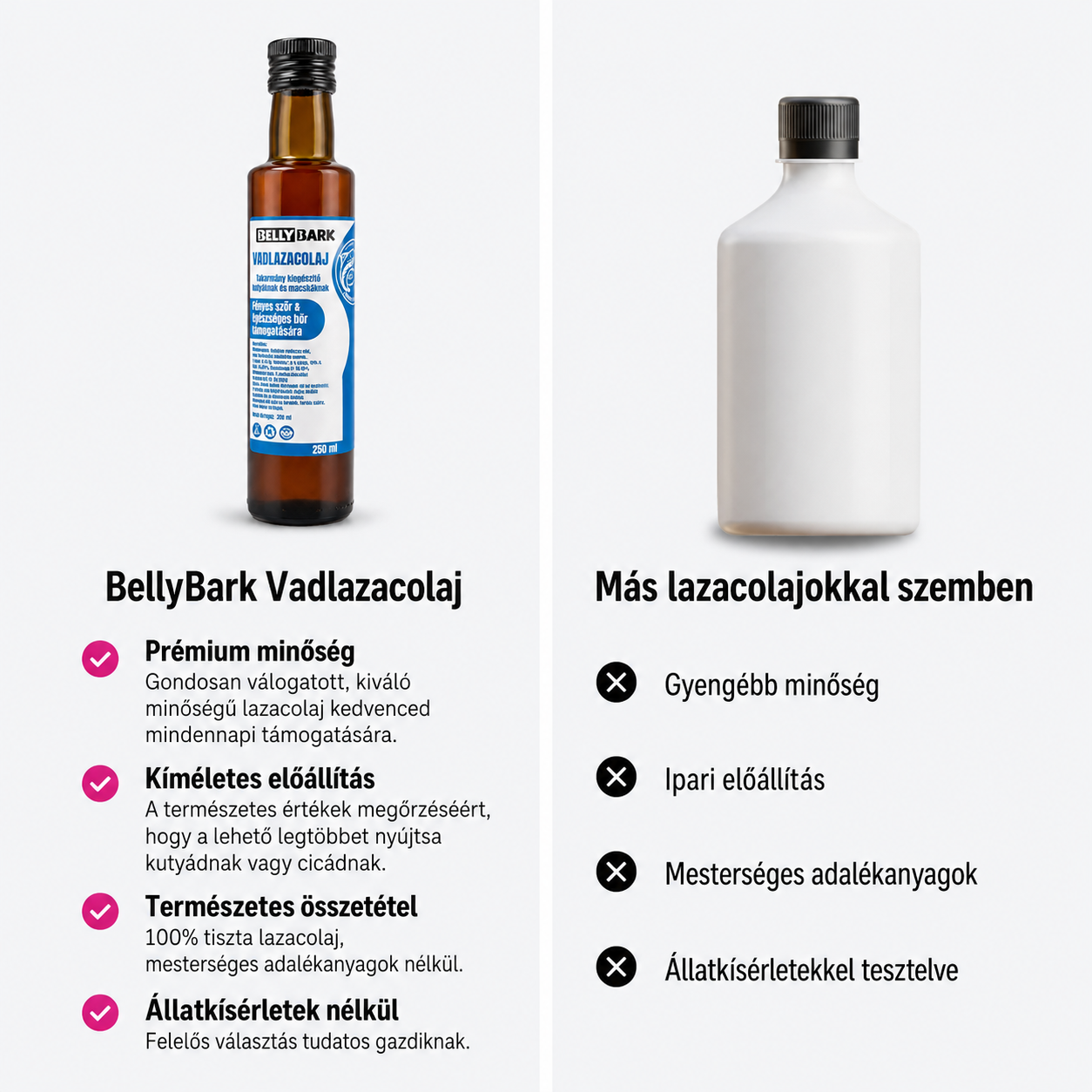BellyBark vadlazacolaj prémium minőségben kutyáknak